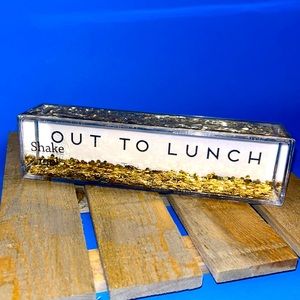 Floating Glitter Statement Paperweight